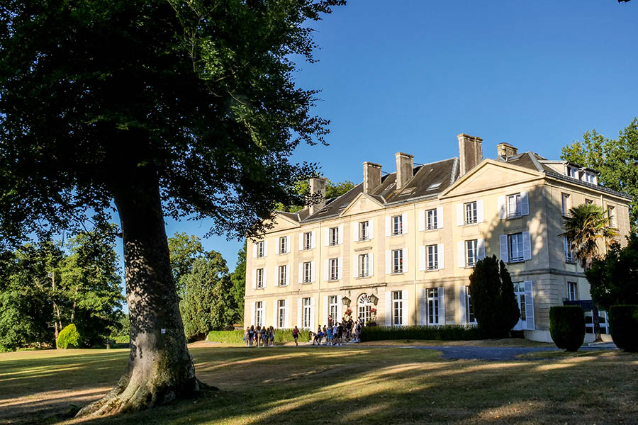 Green park at the Chateau du Molay